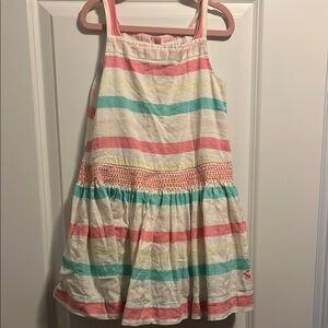 Joules Colorful Striped Kids Dress